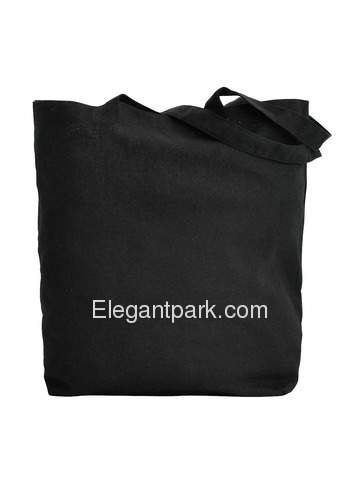 ElegantPark Matron of Honor Tote Bag for Wedding Gifts Black 100% Cotton with Gold Script
