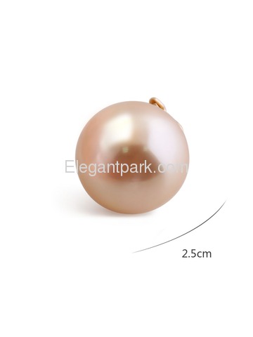 CH Women 2 Pcs Shoe Clips Round Pearl Ball Design Wedding Party Decoration Gift