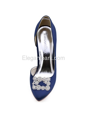 ElegantPark Silver Pink Rhinestones Shoe Clips Square Buckle Design Wedding Party Accessories 2 Pcs