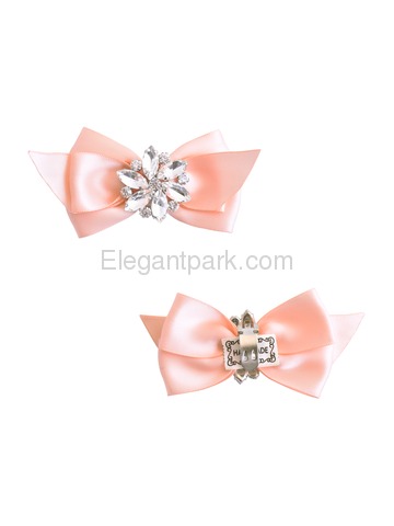 ElegantPark 2 Pairs Combination Women Wedding Accessories CQ+AJ Pink Shoes clips