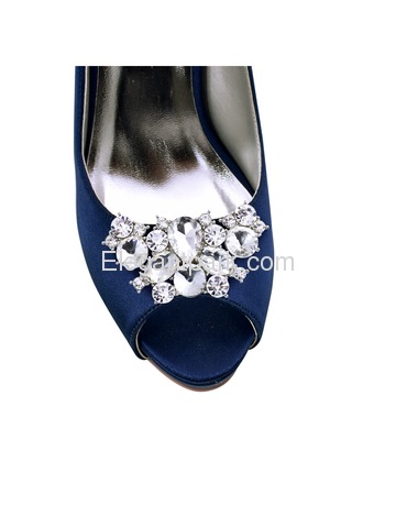 ElegantPark 2 Pairs Combination Women Wedding Accessories BF+AW Sliver Shoes clips