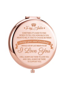 ElegantPark Sister Gifts from Sister Brother Birthday Gifts for Friends Female Rose Gold Engraved Co