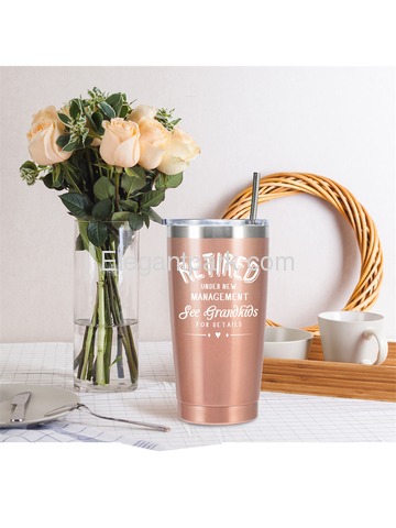 Retired under new Management see Grandkids for Details Stainless Coffee Tumbler