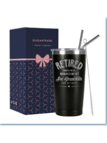 Retired under new Management see Grandkids for Details Stainless Coffee Tumbler